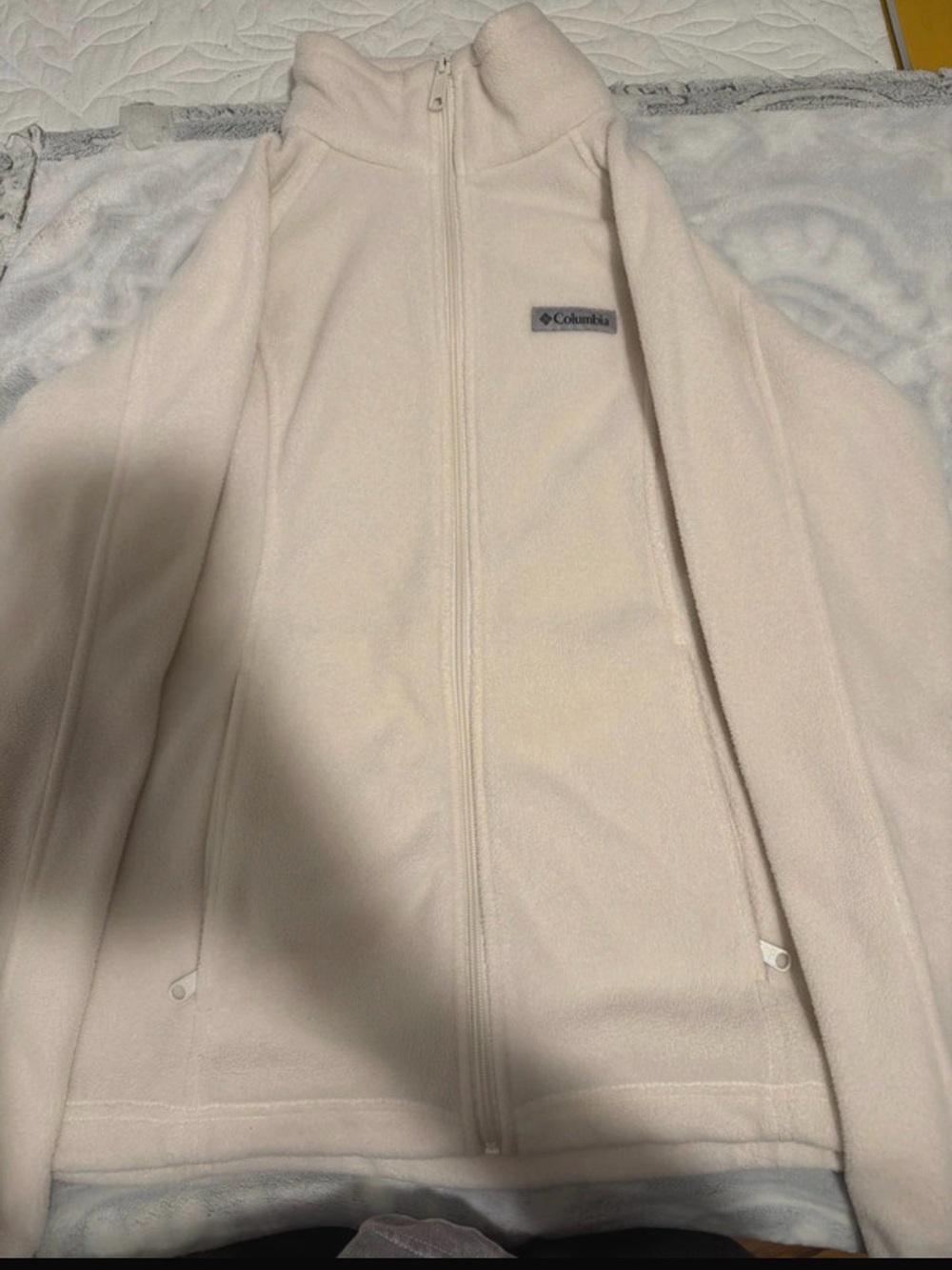 Columbia Women's Cream Full-Zip Fleece Jacket